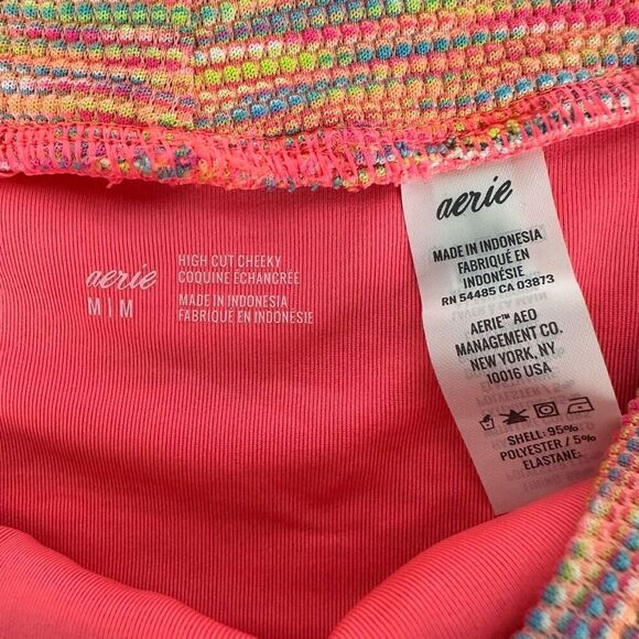 Aerie Medium High Cut Cheeky Bikini Bottom NEW - Picture 4 of 6